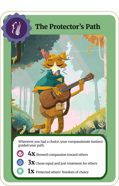 The Protector's Path card