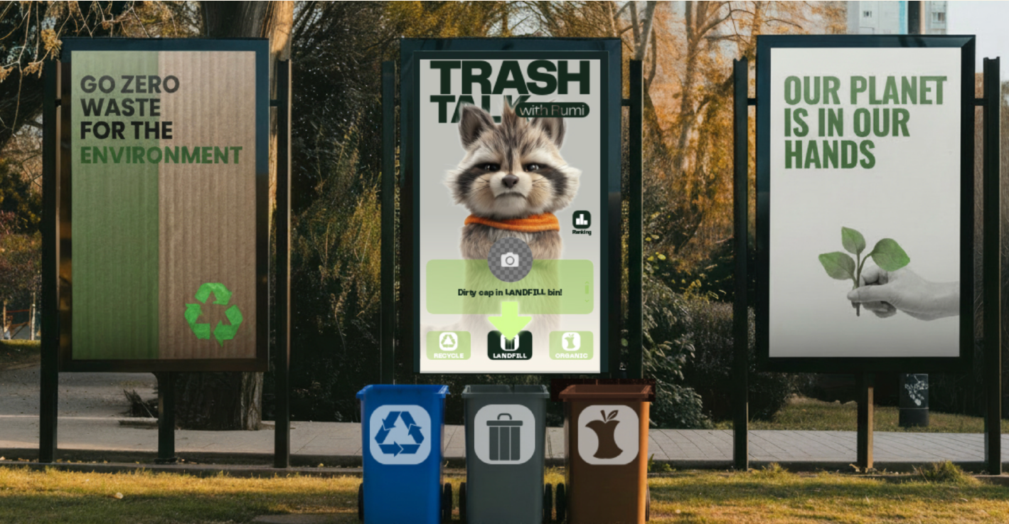 AI-assisted interactive sorting installation concept